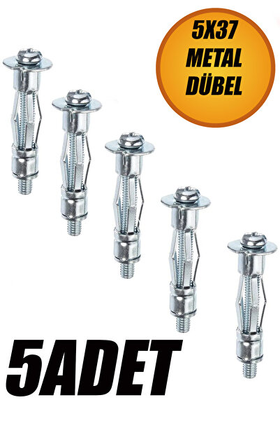 NUBLADO Boşluk Dübel Çelik Alçıpan FRT Tuğla Duvar Bims Paraşüt Dübeli 5X37 M...