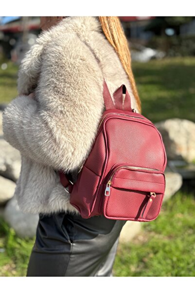 DEV 3 ADAM Бордовий багатомісний жіночий рюкзак