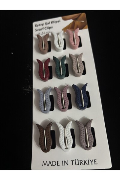 DİBA AVM Set de 12 eșarfe cu turban și șal LALE Model