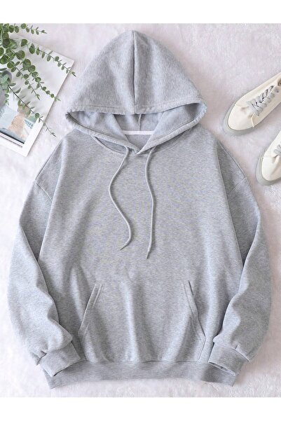 MODAVİBE Hanorac cu glugă din bumbac-poliester |   Opțiuni elegante și confor...