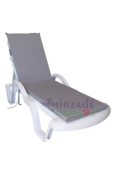 mirzade MİRZADE ŞEZLONG MİNDERİ STANDART SU GEÇİRMEZ MALZEME-AÇIK GRİ