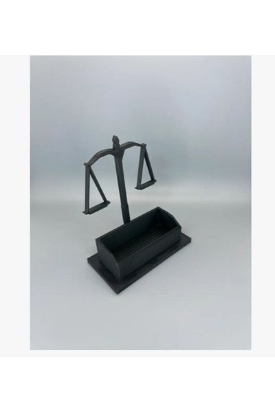 3DBASKILAR حامل بطاقة عمل المحامي 'Scaling of Justice' - تصميم مريح