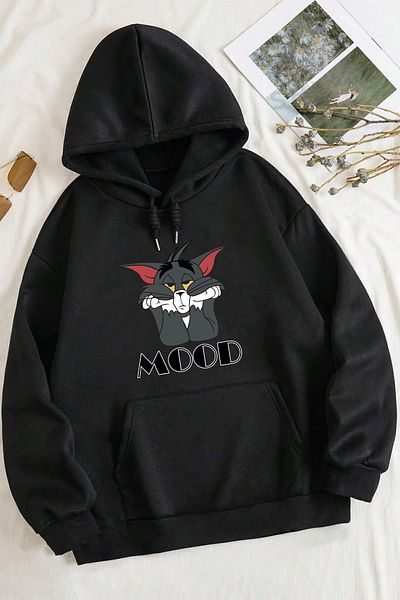 uyguntarz Unisex oversize mikina s potiskem nálady