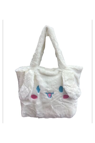 Fillikutum Sanrio Cinnamoroll Peluş Kol Çantası Beyaz