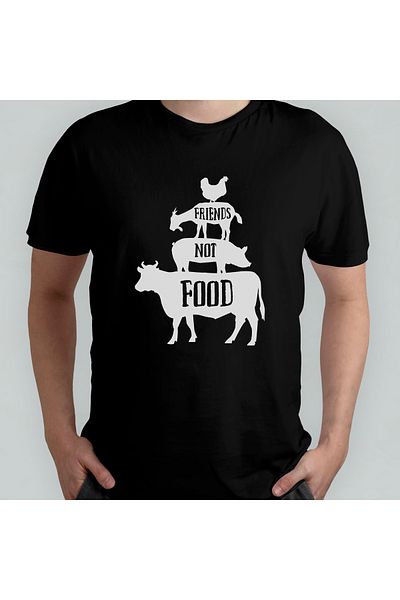 Pixxa Vegan Vegetarian T-Shirt με λαιμόκοψη - 100% βαμβάκι Μοντέλο 10