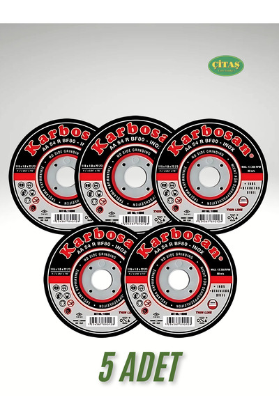 KARBOSAN 5 ADET KARBOSAN İNOX KESİCİ