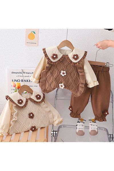 Eybabykids Плетена риза с пуловер и панталон