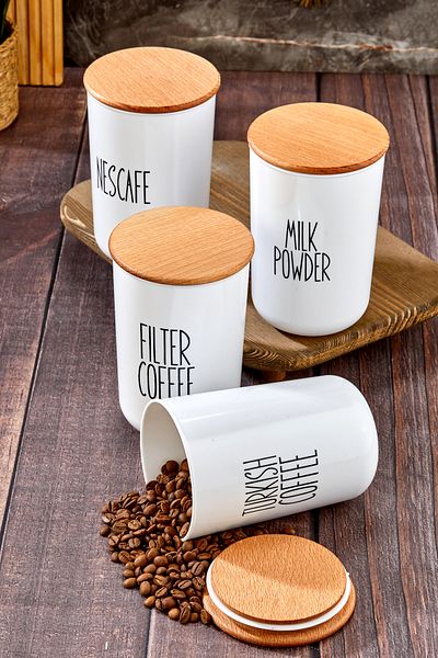 MODA OZY 4-Pack Wooden Lid Label Rescue 900ml