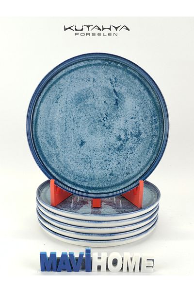 Kütahya Porselen Moderna Series 19 cm Dessert - Set of 6 Cake Plates