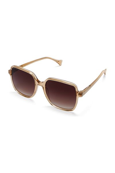 Isabel Bernard La Villette Rene Transparent Beige Quadratisch Sonnenbrille Ib400000-02-14