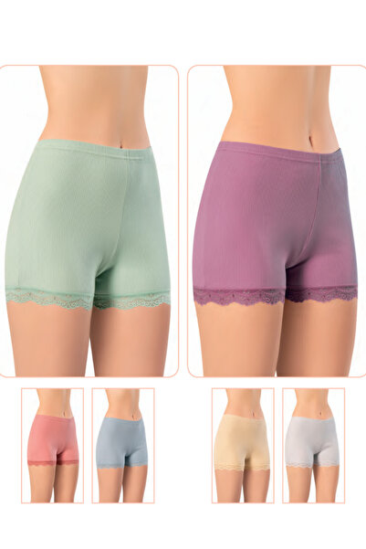 Genel Markalar İç Giyim KOTA RAPORLU RİBANA ŞORT BOXER DANTELLİ 6'LI PAKET