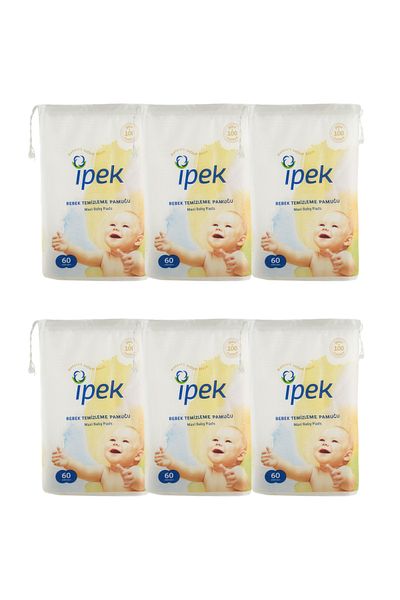İpek Silk Maxi Baby Cleaning Cotton 6 Pack of 60
