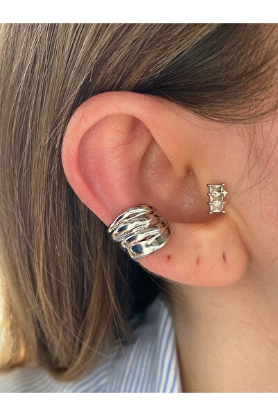 Pinery Jewels Burgu Altın Kaplama Kadın Kıkırdak Küpe