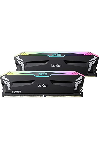 Lexar ARES RGB DDR5 RAM 32GB Kit (16GB x 2) 6000MHz, CL30-36-36-68 DRAM 288-Pin UDIMM Masaüstü Belle