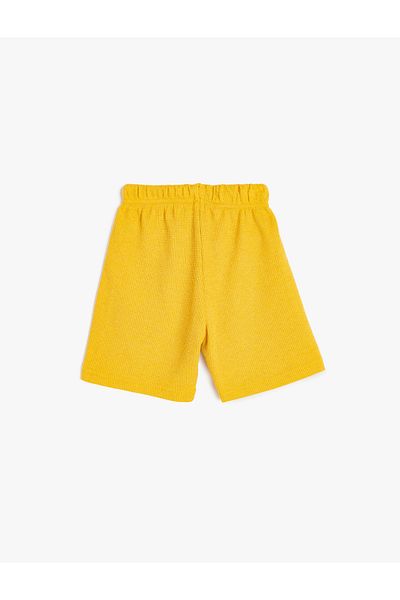 Koton Textured Waist Tie Pocket Detailed Basic Shorts