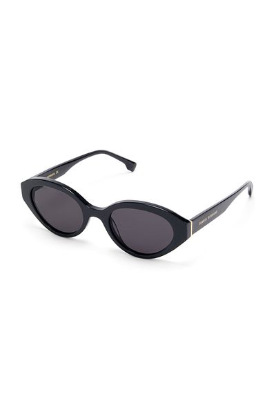 Isabel Bernard La Villette Rosaire Schwarz Oval Sonnenbrille Ib400002-01-01