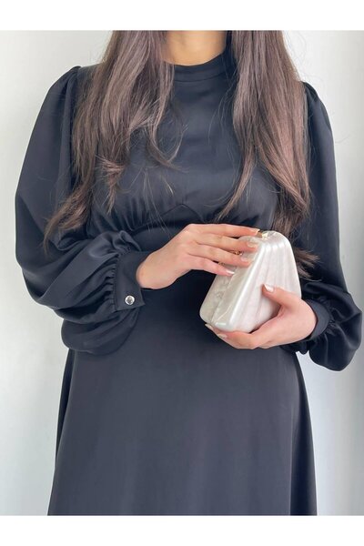 MELEK ARAZ Чорна сукня Azra