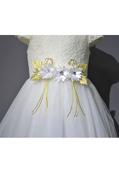 lillia kids Κοριτσίστικο Φόρεμα - Λευκή Δαντέλα και Τούλι