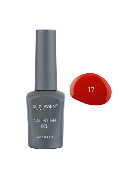 Alix Avien UV Kalıcı Bayrak Kırmızı Jel Oje 17 - Gel Polish - 12 ml