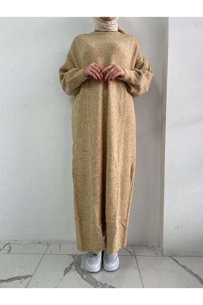 MELEK ARAZ Beige Knitwear Dress