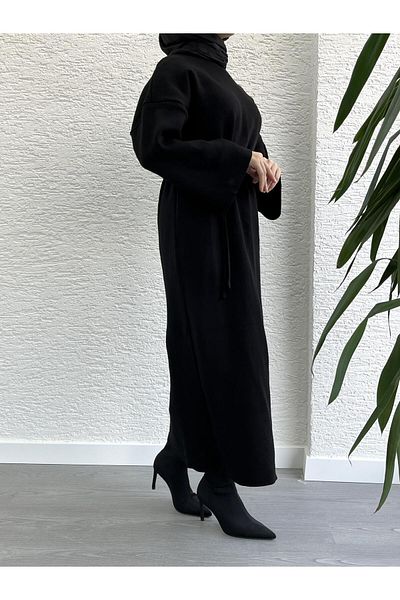 MELEK ARAZ Black Amore Knitwear Dress