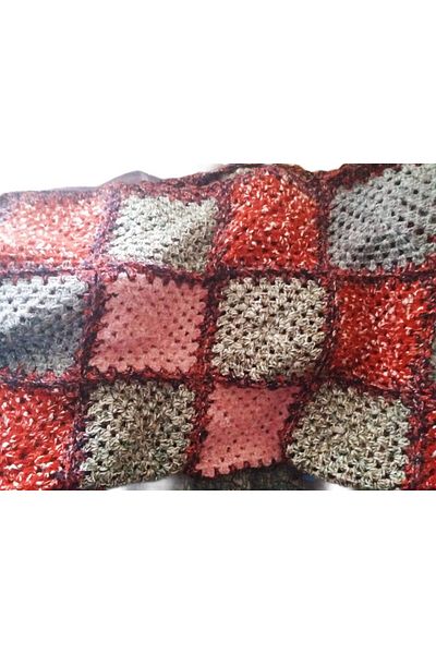 eL&Ma Design Hand Knitted Double Patchwork Full Length Thick Blanket