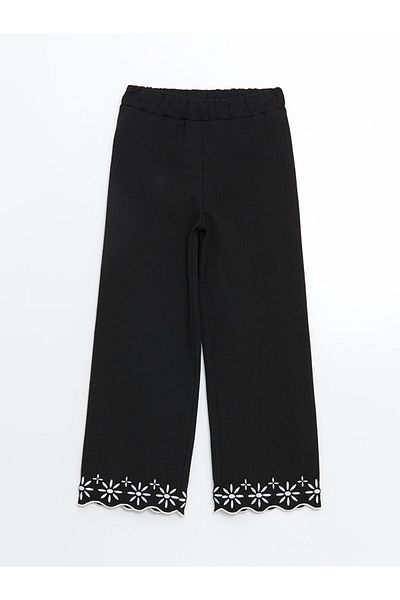 LC Waikiki New Season Elastic Waist Floral Girl's Trousers - S57152Z4