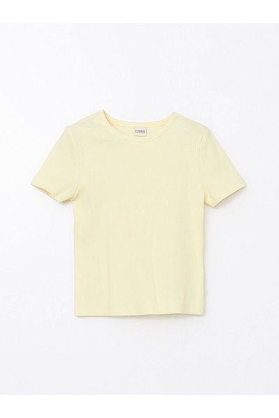 LC Waikiki New Season Crew Neck Girl's Crop T-Shirt - S54580Z4