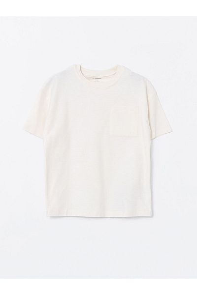 LC Waikiki New Season Crew Neck Basic Boy's T-Shirt - S55968Z1