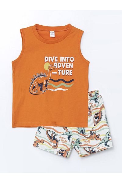LC Waikiki New Season Crew-Neck Men's Kids' Athlete and Swimming Sort 2 Pcs - S5FA79Z1