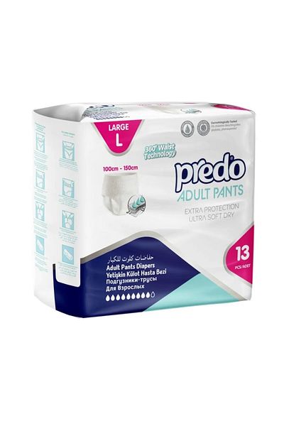 PREDO Patient Diapers Large Set of 13 Panties