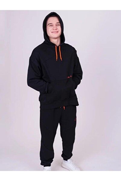 Marions Φούτερ με κουκούλα για αγόρι Real Written Jogger αθλητική φόρμα