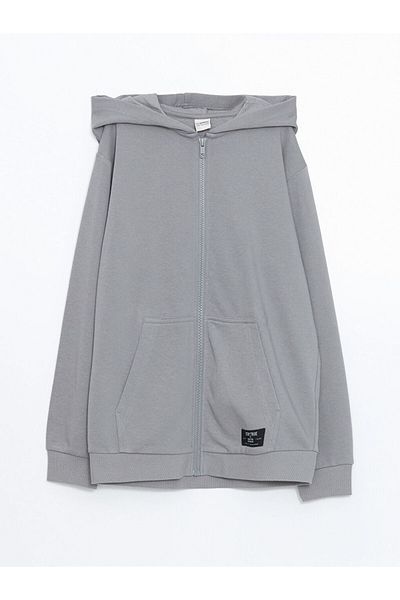LC Waikiki New Season Hooded Boy's Zippered Sweatshirt - S59193Z4