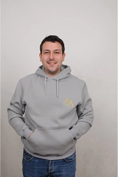 İpek Tekstil Men's Hooded 3 Thread Compact Combed Modal Relaxed Sweatshirt