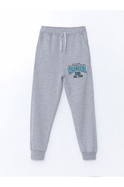 LC Waikiki Lcw Printed Girls' Sweatpants with Elastic Waist