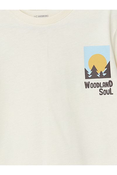 LC Waikiki LCW Kids Crew Neck εμπριμέ μπλουζάκι για αγόρι