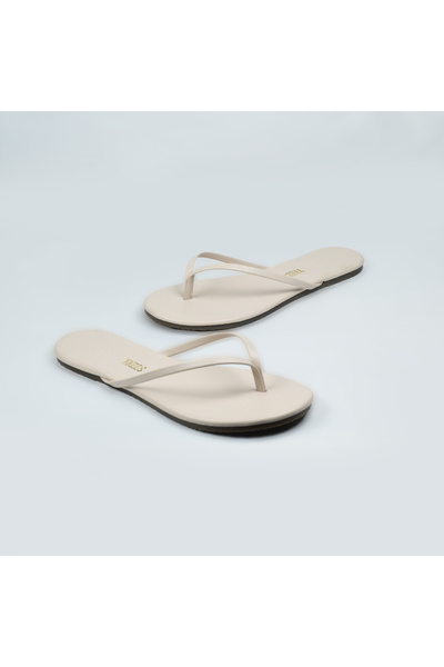 Tkees Șlapi de zi cu zi, clasici, bej, pentru femei