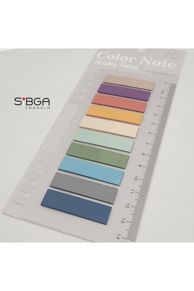 sibga tasarım Transparent Colored Postit Post-it Post It.Bookmark Bookmark Postit Sticker Note Paper 200 Sheets
