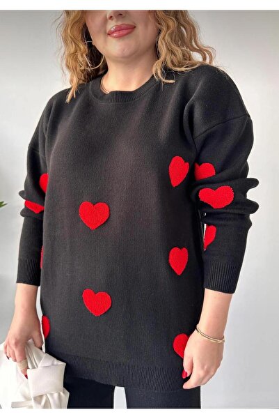 Colina Crew Deck Heart Pulover Pantaloni Tricoturi Partea Inferioară Sus Set