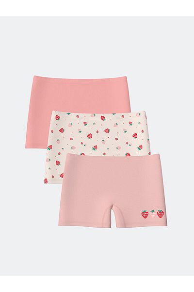 LC Waikiki Set of 3 Printed Boxers for Girls - S54505Z4
