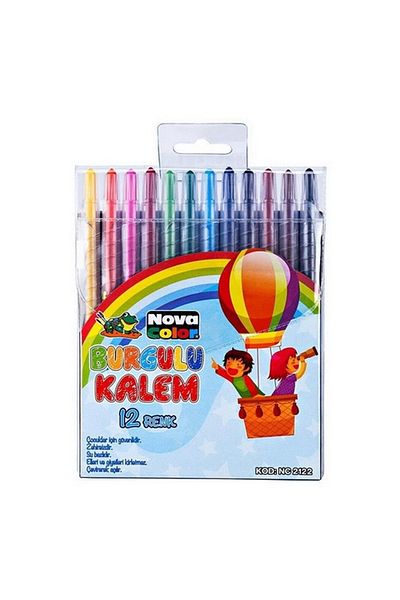 Nova Color 12 Pack Rotating Crayon Nc-2122