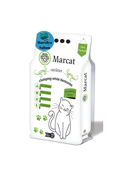 MAGIC LIFE Marcat Kedi Kumu 20 Lt Ince Tane Sabun Kokulu Beyaz Bentonit Kedi ...