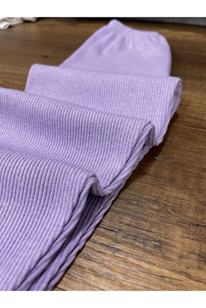 Berat moda Esnek Kumaş Lila Rengi Erkek - Kız Çocuk Tayt