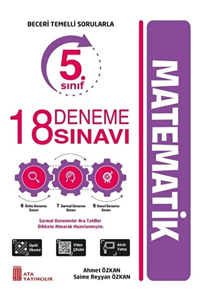 Ata Yayıncılık 5. Sınıf 18 Deneme Sınavı Matematik