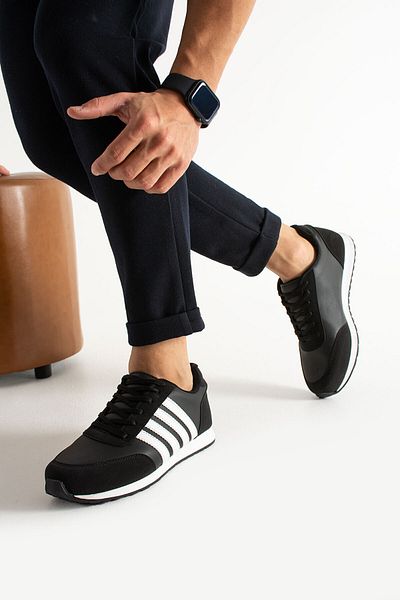 Archi Unisex Striped Casual Sneaker - Comfortable and Comfortable Lace-Up Sneakers