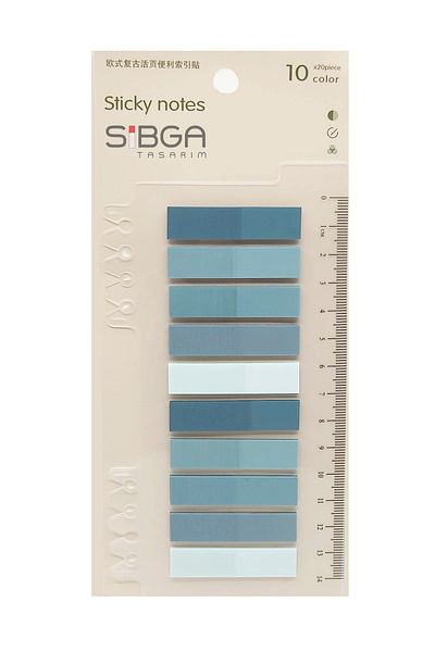 sibga tasarım Transparent Colored Postit Post-it Post ItBookmark Bookmark Postit Sticker Note Paper 200 Sheets