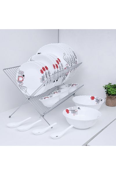 ROYALFORD طقم عشاء أوبال وير RF8983 مكون من 33 قطعة