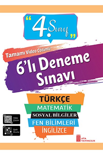 Ata Yayıncılık 4. Sınıf 6'lı Poşet Deneme Sınavı