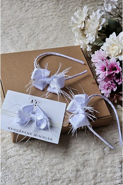 Rengarenk Minikler Set de coroane pentru mamă, soră și bebeluș cu design special – Coroană – Coroană – Coroană