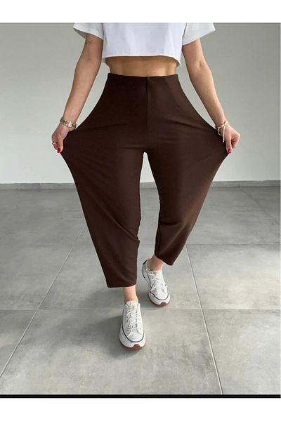BlackShein Shalwar Model Elastic Waist Balloon Pants